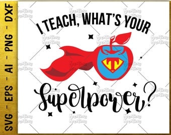 Download Teacher superhero | Etsy