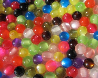 50 beads of resin acrylic 5/6 mm in diameter