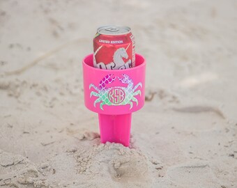 Beach Spiker - Monogrammed Beach Drink Holder - Beach Drink Spike - Monogrammed Beach Spike - Monogrammed Sand Spike - Monogram Cup Holder