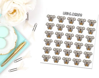 Pizza Koala Planner Stickers