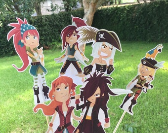 Pirate Birthday,Pirate Centerpiece, Pirate Party Decor, Pirate Birthday Decor, Pirate Stand Ups, Boy Pirate, Girl Pirate,Pirate, Pirates