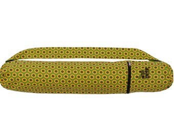 Yoga Mat Bag, African Print Fabric, Yoga Bag, African Shweshwe Fabric, Cotton Yoga Mat Bag