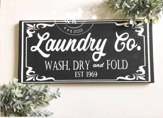 Laundry Sign // Laundry Co Sign // Laundry room decor