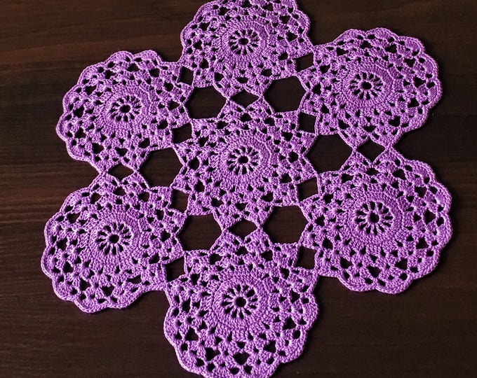 Crochet coaster Table runner lace Lace doilies Crochet doilies Coffee Table Doily Crochet gift napkin coconut diameter 11.41 inch.
