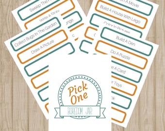 Boredom Jar Instant Printable