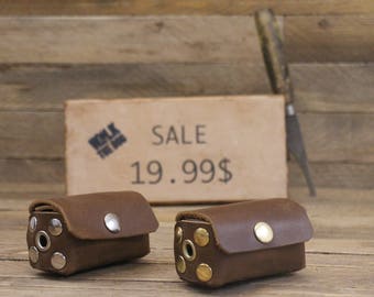 Dog poop bag holder on SALE!! Leather poop bag holder ,Brown bag dispenser, Dog gift, Dog accessories, Dog Poop Mess Bag Dispenser.