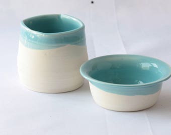 Small ceramic bowl, ceramic bowl, clay vase, white ceramic vase, porcelain vase, white porcelain vase, tiny bowl, blue and white porcelain,