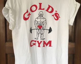 old school golds gym shirt