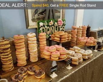 Wedding Donut Stand. The Perfect Donut Stand for Weddings. Donut Holder for 10-50 Donut Bar