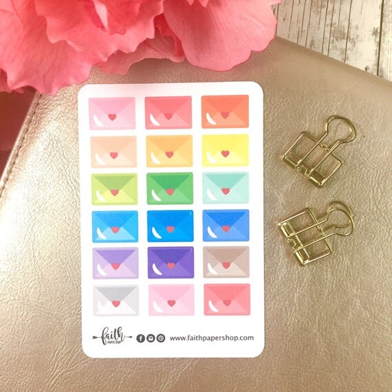 Mail Stickers Email Stickers Planner Stickers Letter