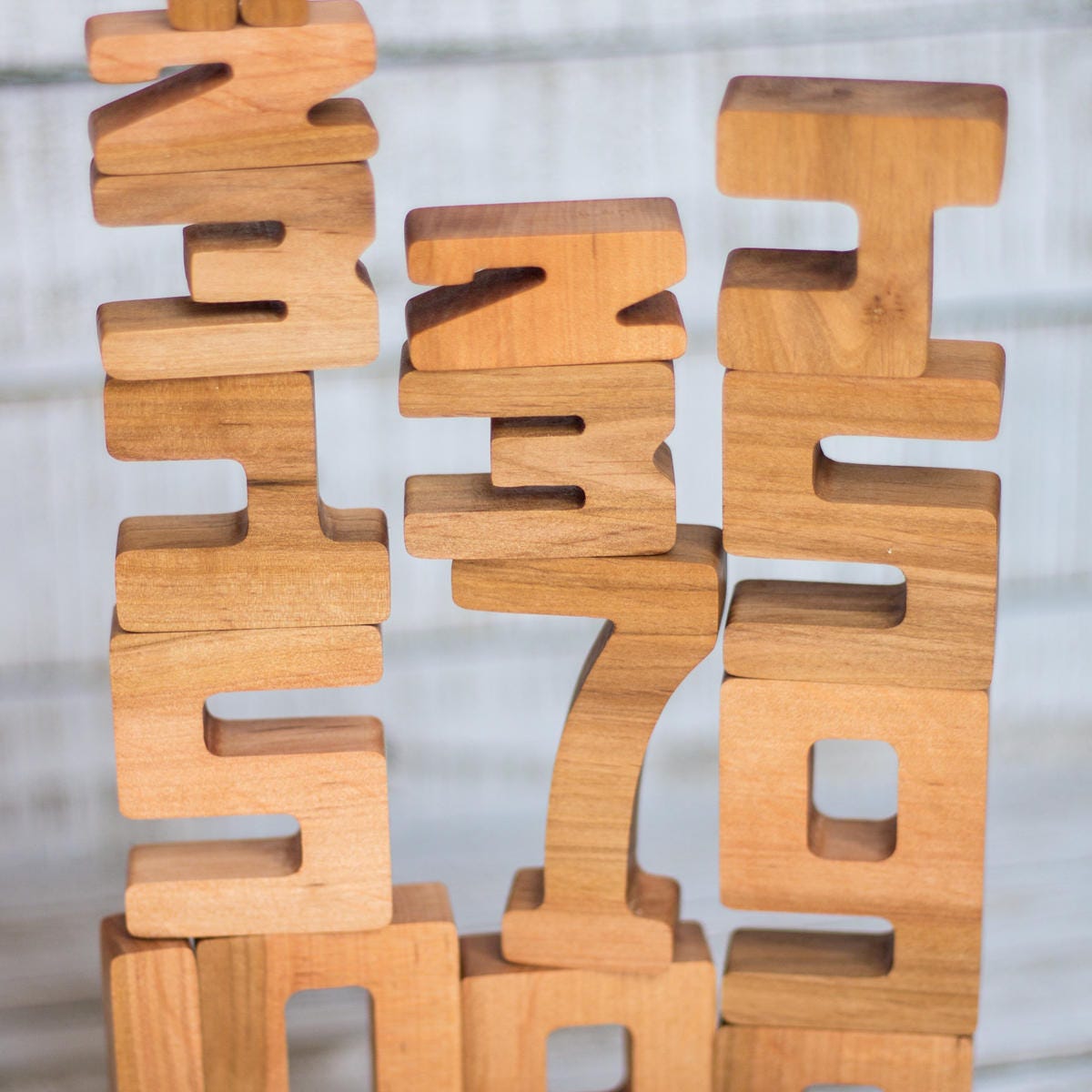 Wooden Number Game Set Alder Wood Math Kids Toy Addition