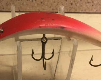 Vintage Helin Flatfish Fishing Lure - Fishing Decor - Vintage Fishing Lure - Antique Fishing Lures - Unique Lure - Old Lure