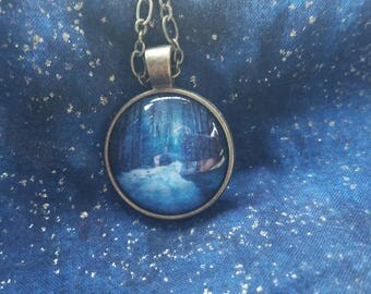 Winter Lane Pendant in Antique Bronze