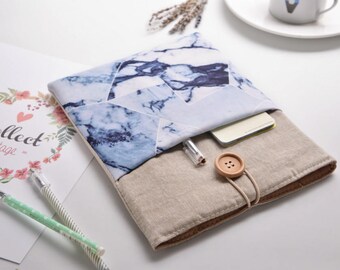 Macbook Air Sleeve 11 Inch, Macbook 12 Inch Case, iPad Pro 12.9" Case, Macbook 12 Sleeve, iPad Pro Sleeve, Laptop Sleeve Marble Camel, H13