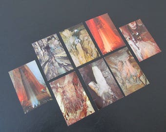 Vintage Ruby Falls 1970s Postcards/Lookout Mountain Caverns Chattanooga Tennesse Postcards/Lot of 8 Unused Postcards