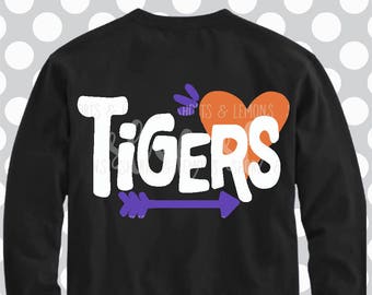 Tigers svg, SVG, DxF, EpS, Cut file, arrow svg, Tigers, shortsandlemons, SVG Sayings, football svg, football sister svg, football mom svg