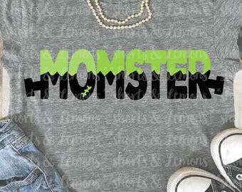 Momster svg, mom costume svg, Halloween svg, files for cricut, Printable iron on transfer, font svg, SVG, DXF, svg files, cricut file, mom