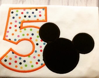Mickey Mouse birthday shirt - Minnie mouse birthday shirt - Disney birthday shirt