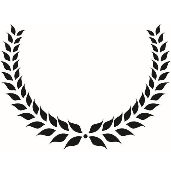 Wreath 2 Olive Branch Leaves Logo Design Element Emblem Label