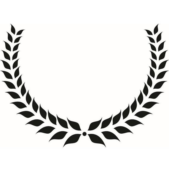 Wreath 2 Olive Branch Leaves Logo Design Element Emblem Label