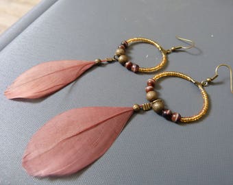 BO Creole feathers & beads
