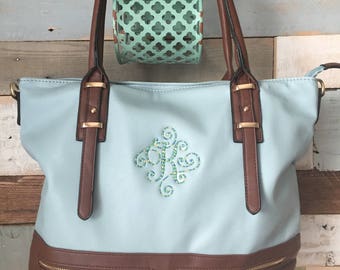 ON SALE Monogram Purse, Monogrammed Handbag, Handbag, Purse, Faux Leather Purse, Personalized Handbag, Bridesmaid Gift, Monogram, Gift