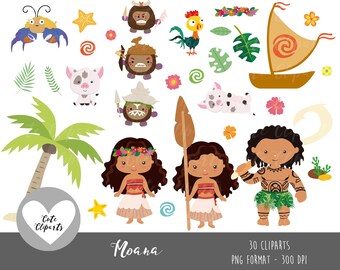 COD11- 50% OFF SALE Moana clipart-Moana Digital Clip Art-Disney princess-Fairytale Princess Clipart-Princess clipart-Moana printable