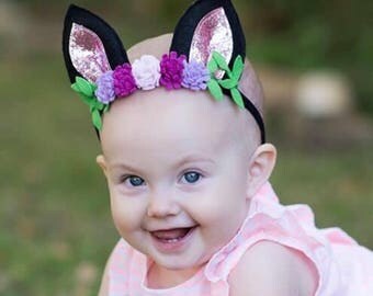 kitten play ears - cat costume - kitten ears - girls cat costume - cat headband - cat ear head band - kitty ears headband - 1st bday gift