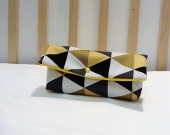 pouch, colored pouch, Pochette imprimé frenchi, trendy pocket