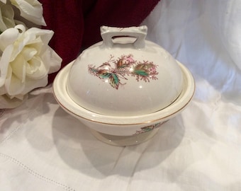 Antique Warranted Ironstone covered dish/bowl