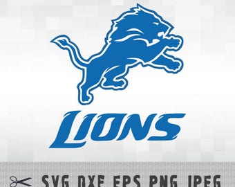 Detroit Lions SVG PNG DXF Logo Layered Cut File Silhouette Studio Cameo Cricut Design Template Stencil Vinyl Decal Transfer Iron on Tshirt