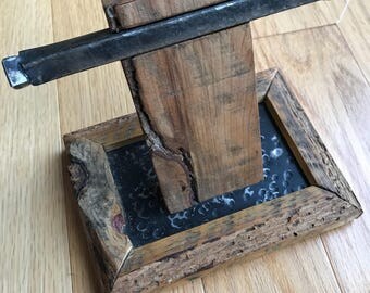 Mens iPhone, watch and ring stand* Watch stand* Ring holder* Docking station* Wooden iphone stand* groomsman gifts* Ipad stand