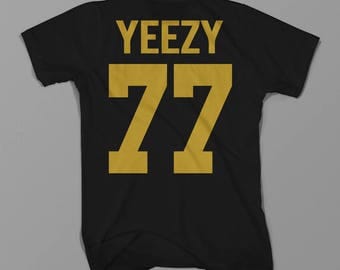 Yeezy 77, Kanye West, Shirt Hiphop Rapper Tumblr Hipster Best Gift 100% Cotton, Unisex