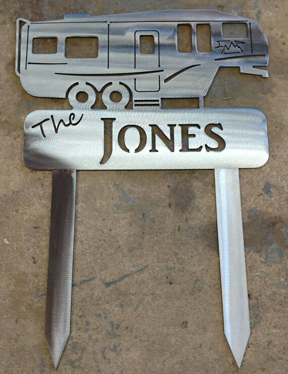 Personalized Camp Signs Metal Art Decor for the campground