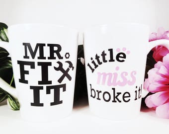 Mr Fix It | Miss Broke It | Father Daughter | Gift Set | Fathers Day Gift | From Daughter | Handyman Dad | Handyman Gift | Dad Birthday Gift