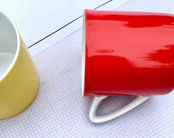 Ketchup & Mustard Coffee Mugs - Set of 2