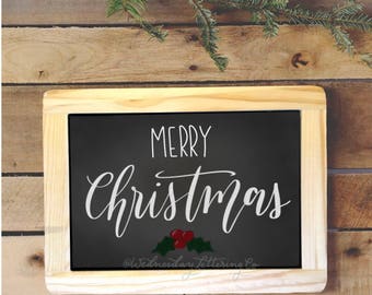 Christmas chalkboard sign | Etsy