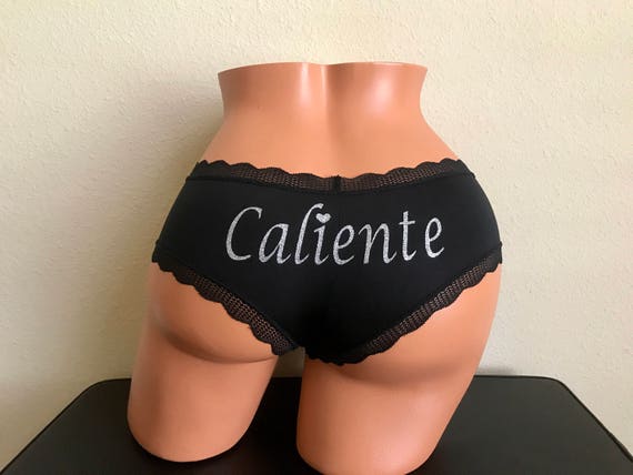 Caliente Black Panties * FAST SHIPPING * Customize for you or a friend