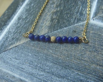 Bracelet lapis lazuli gemstone beads