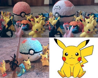 Homemade SURPRISE POKEMON Bath Bombs