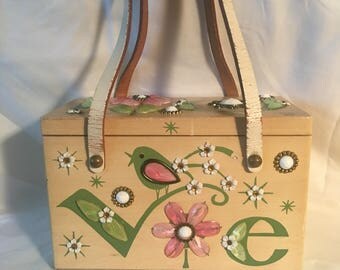 Enid Collins "LOVE" Box Purse