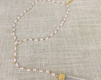 Crystal Lariat Necklace