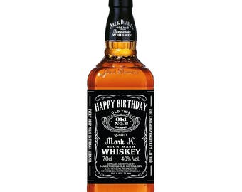 Whiskey Label, Personalized Whiskey Label, Groomsman Label, Birthday Label, Whisky Label Custom, Famous Jack inspired Label Birthday Gift