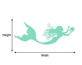 Mermaid wall decal