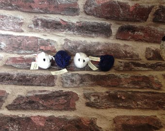 Hand knitted catnip mouse