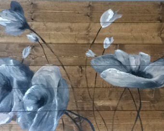 Large rustic painting