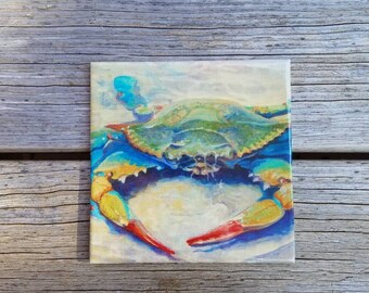 Maryland Blue Crab, Candle Display, Trivet, Blue Crab Trivet, Spoon rest, Wall Decor, Home Decor, Wall Art