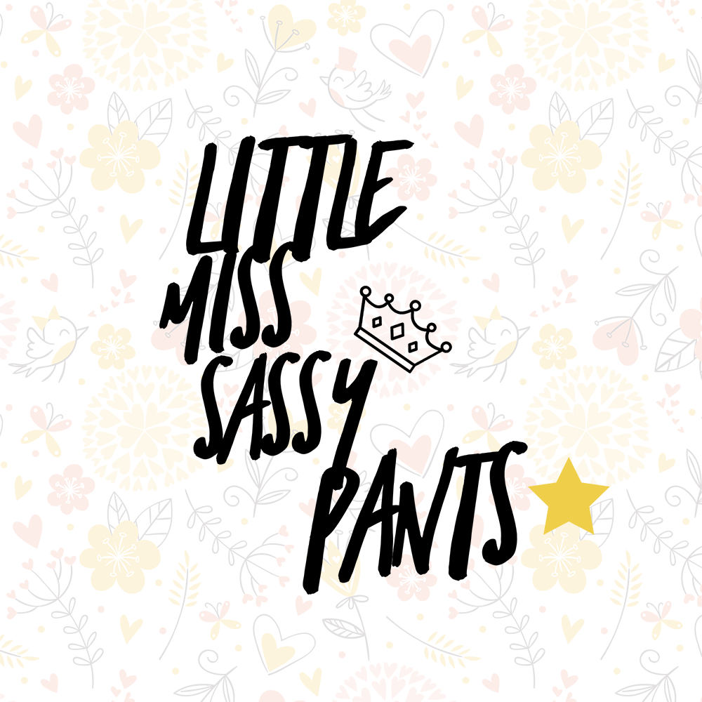Sale Little Miss Sassy Pants Vector SVG Sassy Pants SVG