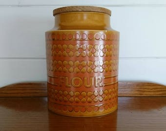 Large Hornsea Saffron Flour Container Pot Cannister