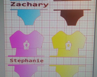 Personalize Onsie Split Decal